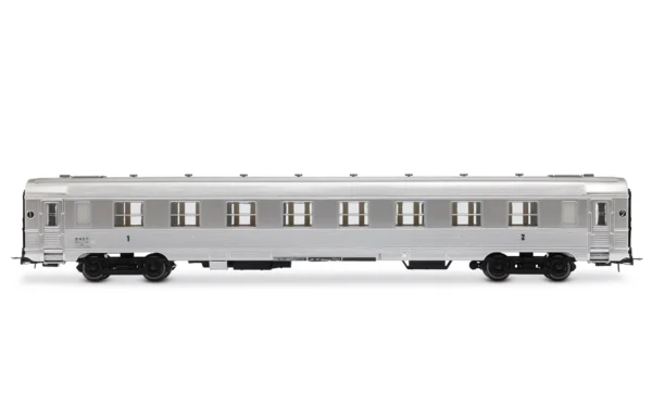 JOUEF HJ4174 - 3-unit pack short DEV Inox coaches (A8myfi 1st cl., A3B5myfi 1st/2nd cl., A5smyfi bar)