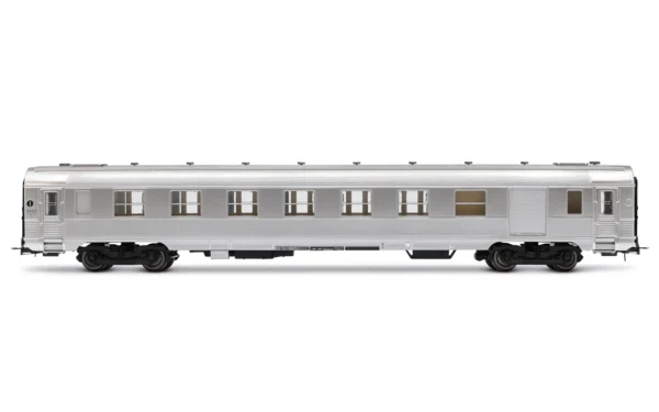 JOUEF HJ4175 - 3-unit pack short DEV Inox coaches (2 x B8myfi 2nd cl. + A6Dzmyi luggage)