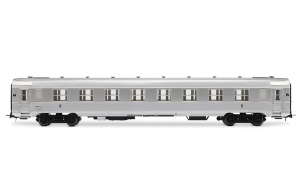 JOUEF HJ4175 - 3-unit pack short DEV Inox coaches (2 x B8myfi 2nd cl. + A6Dzmyi luggage)
