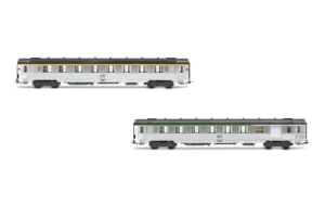 JOUEF HJ4176 - 2-unit pack short DEV Inox coaches (A8 1st cl. + B6D luggage)