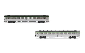 JOUEF HJ4177 - 2-unit pack short DEV Inox coaches (2 x B8 2nd cl.)