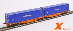 X-TRAINS 2390020 - Sggmrss Wagon 90' Continental Rail / Wascosa