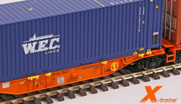 X-TRAINS 2390021 - Sggmrss Wagon 90' Continental Rail / Wascosa