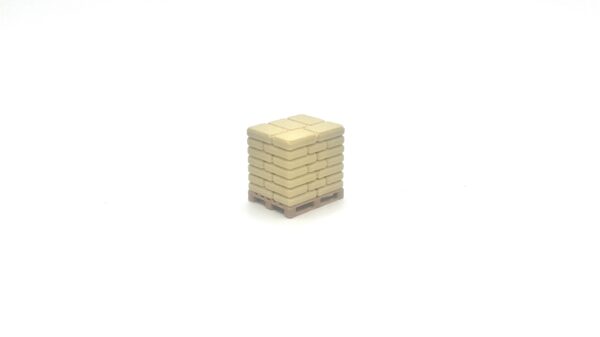 MODELRAILWAY.PT M0005 - PALLET CEMENT BAGS -BEIGE
