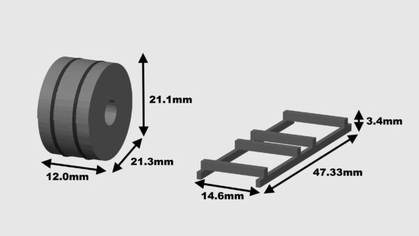 MODELRAILWAY.PT M0011 - STEEL COILS - SILVER