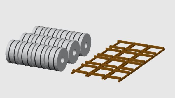 MODELRAILWAY.PT M0011 - STEEL COILS - SILVER