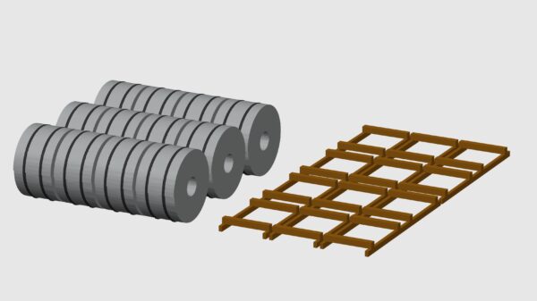 MODELRAILWAY.PT M0011 - STEEL COILS - B.SILVER