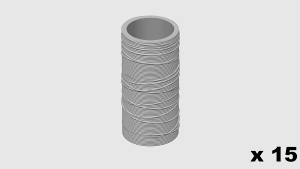MODELRAILWAY.PT M0015 - WIRE ROLLS - SILVER