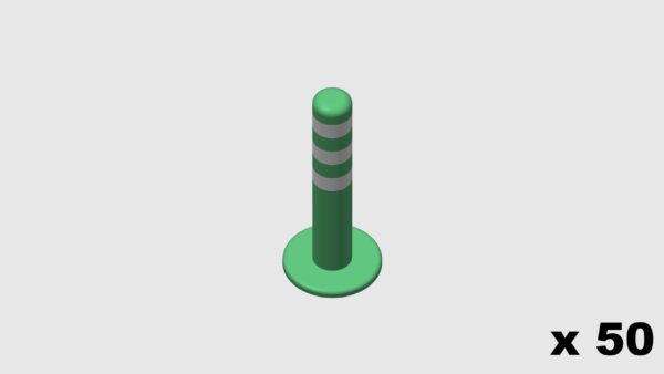 MODELRAILWAY.PT M0001 - ROAD PINS GREEN / 50UN