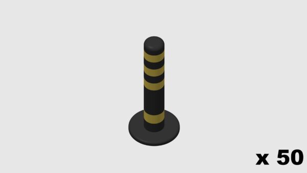 MODELRAILWAY.PT M0001 - ROAD PINS BLACK / 50UN