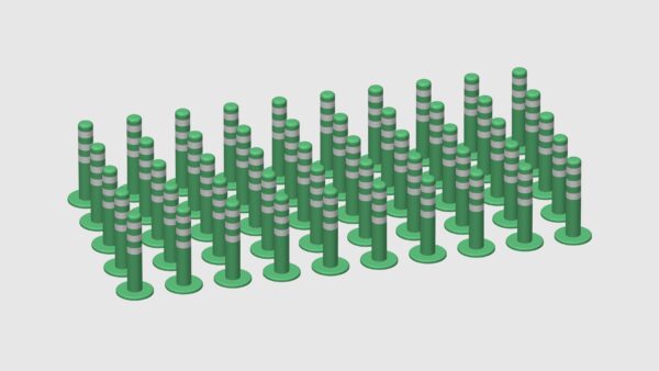 MODELRAILWAY.PT M0001 - ROAD PINS GREEN / 50UN