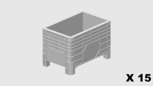 MODELRAILWAY.PT M0003  - PLASTIC PALLET BOX