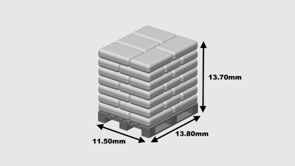 MODELRAILWAY.PT M0005 - PALLET CEMENT BAGS - WHITE