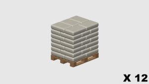 MODELRAILWAY.PT M0005 - PALLET CEMENT BAGS - WHITE
