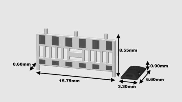 MODELRAILWAY.PT 0006H0 - ROAD BARRIER
