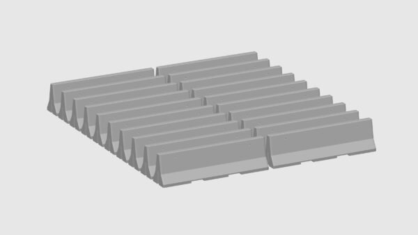 MODELRAILWAY.PT M0004  - JERSEY BARRIER - CEMENT