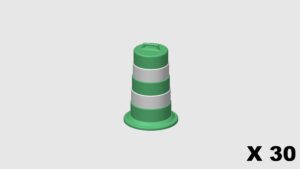 MODELRAILWAY.PT M0010  - LARGE CONE - GREEN