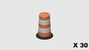 MODELRAILWAY.PT M0010  - LARGE CONE - ORANGE