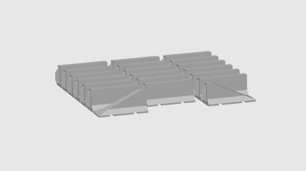 MODELRAILWAY.PT M0007 - JERSEY BARRIER - CEMENT