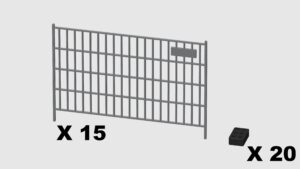 MODELRAILWAY.PT M0012 - BARRIER - GREY
