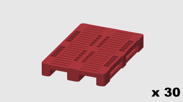 MODELRAILWAY.PT M0013  - PLASTIC PALLET - RED
