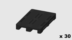 MODELRAILWAY.PT M0013  - PLASTIC PALLET - BLACK