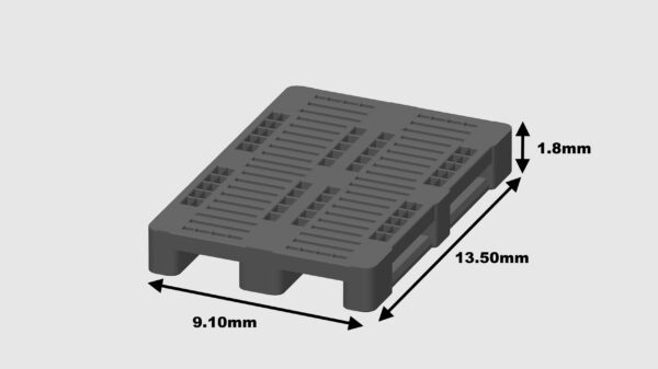 MODELRAILWAY.PT M0013  - PLASTIC PALLET - BLACK