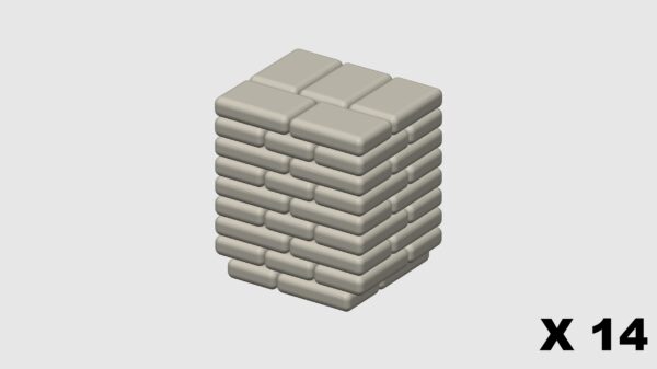 MODELRAILWAY.PT M0017 - CEMENT BAGS - WHITE