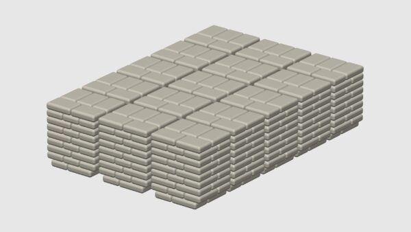 MODELRAILWAY.PT M0017 - CEMENT BAGS - WHITE