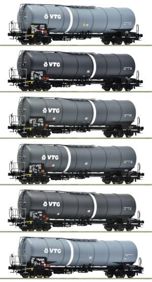 ROCO 6600007 - 6-piece display: Tank wagons, VTG