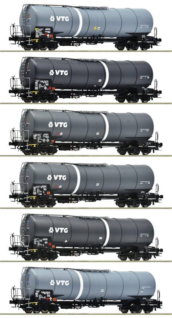 ROCO 6600007 - 6-piece display: Tank wagons, VTG