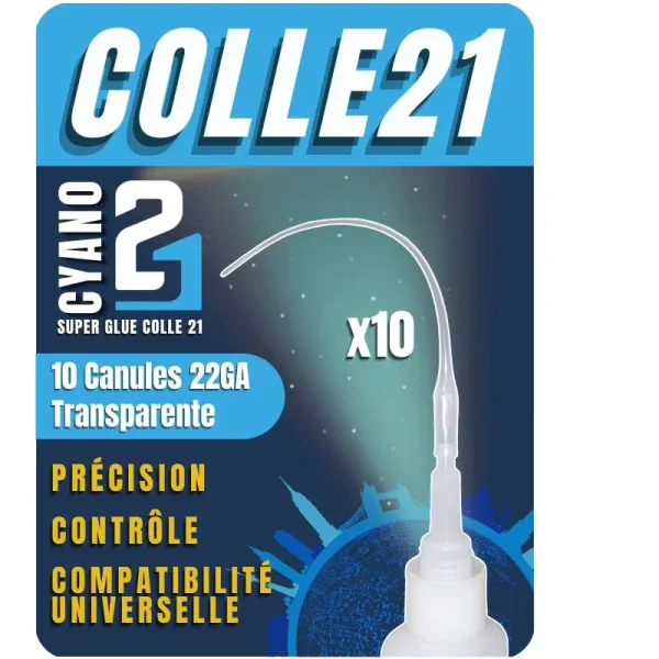 COLLE21 - TRANSPARENT PRECISION CANNULAS-10UN