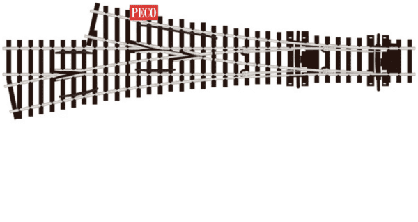 PECO SL-E199 - 3 Way Asymmetric Turnout, Medium Radius