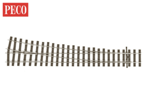 PECO SL-U1188 - Bullhead OO Gauge RH Turnout - Large Radius