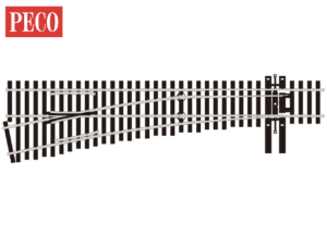 PECO SL-8352 - Turnout, 5th Radius, Left Hand