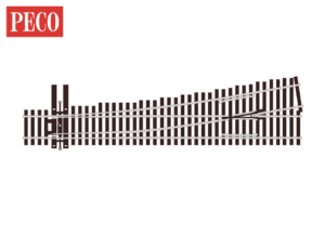 PECO SL-U8362 - Turnout, 6th Radius, Left Hand, Unifrog