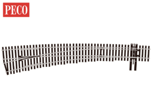 PECO SL-8377 - Curved Turnout, #7 Radius, Left Hand
