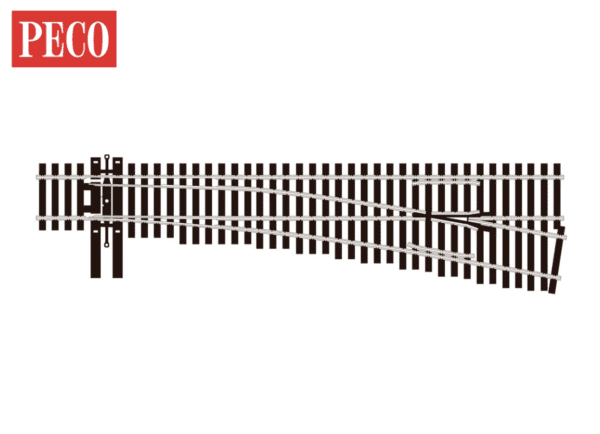 PECO SL-U7061 - Code 70, No.6 Turnout Right Hand, Unifrog