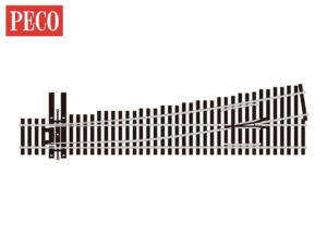 PECO SL-U7062 - Code 70, No.6 Turnout Left Hand, Unifrog