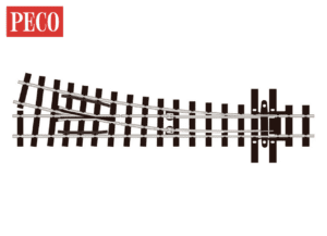 PECO SL-E495 - Turnout (Mainline Sleepers), Medium Radius, Right Hand