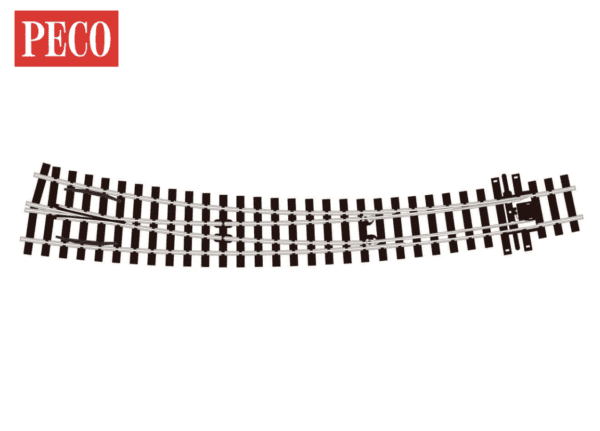 PECO SL-E1486 - Curved Turnout, Large Radius, Right Hand