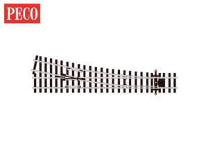 PECO SL-U1551 - Turnout, Medium Radius, Right Hand