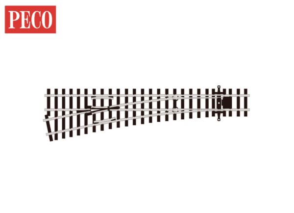 PECO SL-U1552 - Turnout, Medium Radius, Left Hand