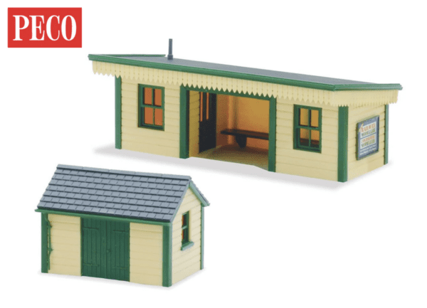 PECO LK-16 - Station Platform Shelter and Hut, Timber