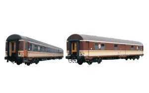 ELECTROTREN HE4045 - 2-unit pack of "Estrella Galicia", BBL-9600 + DDE-10400, with orange doors, Estrella livery