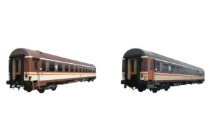 ELECTROTREN HE4046 - 2-unit pack of "Estrella Galicia", 2 x BBL-9600, Estrella livery with brown and orange doors