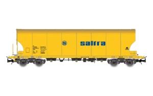 ELECTROTREN HE6091 - 4-axle cereal hopper wagon, "Saltra", yellow livery with blue logo