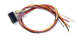 ESU 51951 - cable harness with 6-pin plug according to NEM 651, DCC colour, length 300mm