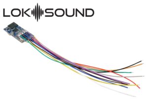 ESU 58813 - LokSound 5 micro DCC/MM/SX/M4 "blank decoder", single wires, with Speaker 11x15mm