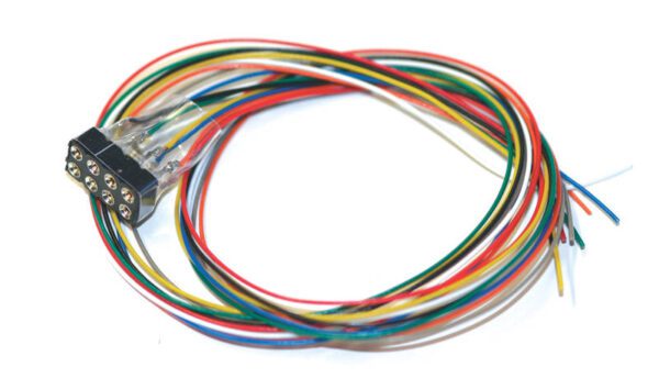 ESU 51950 - Cable harness with 8-pin plug according to NEM 652, DCC colour, length 300mm